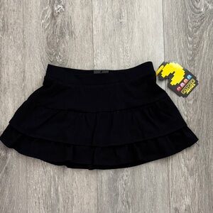 NWT Justice Black Layered Ruffle Skirt with Built In Shorts Size S (7/8)